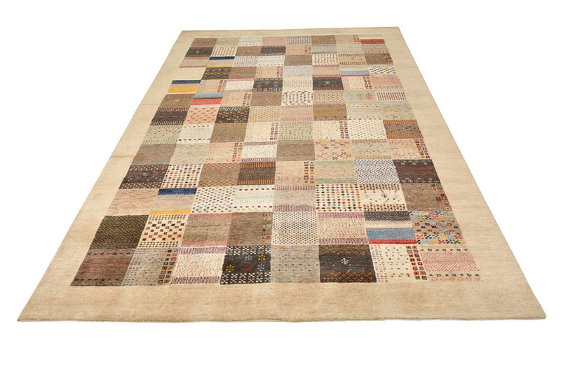 Gabbeh Teppich - Loribaft Indus - 200 x 308 cm - dunkelbeige