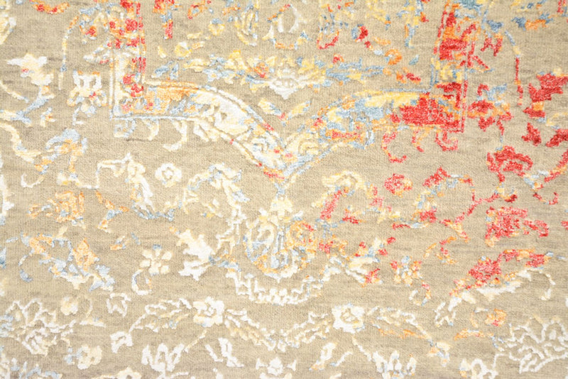 Designer Teppich rund  - 202 x 204 cm - sand