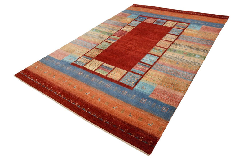 Gabbeh Teppich - Loribaft Indus - 203 x 299 cm - rot