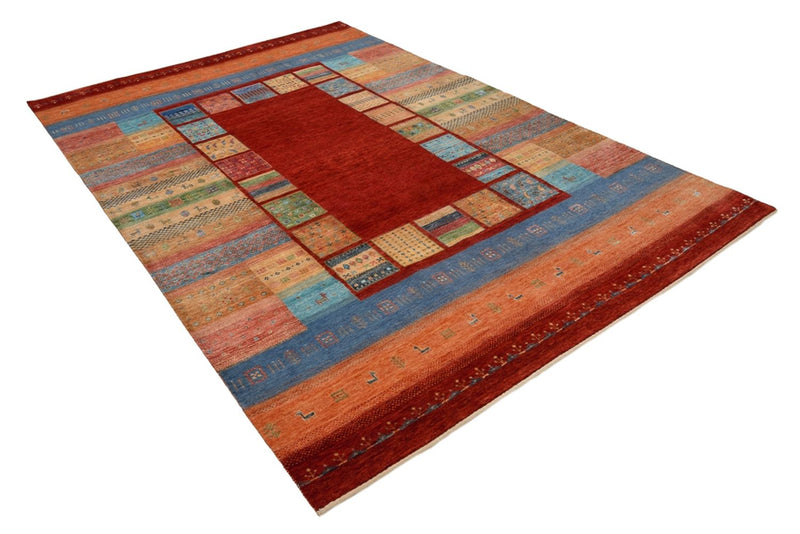 Gabbeh Teppich - Loribaft Indus - 203 x 299 cm - rot