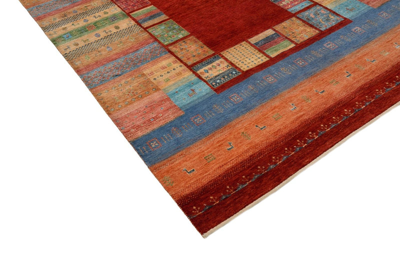 Gabbeh Teppich - Loribaft Indus - 203 x 299 cm - rot