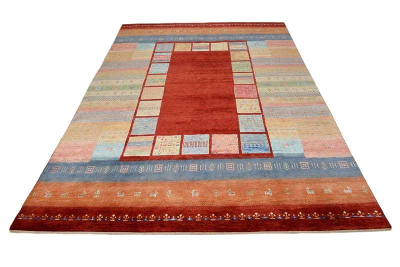 Gabbeh Teppich - Loribaft Indus - 203 x 299 cm - rot