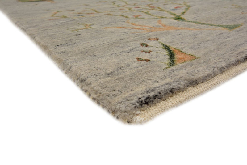Gabbeh Teppich - Loribaft Indus - 173 x 241 cm - hellgrau
