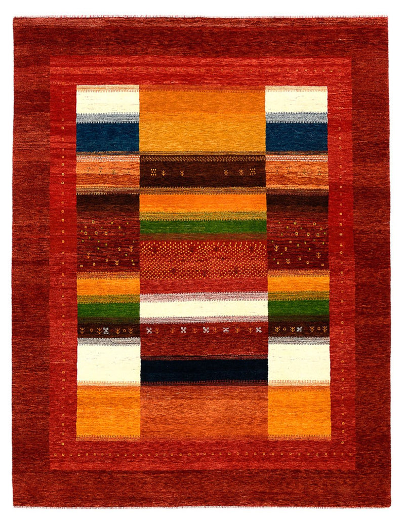 Gabbeh Teppich - Loribaft Indus - 203 x 259 cm - rot