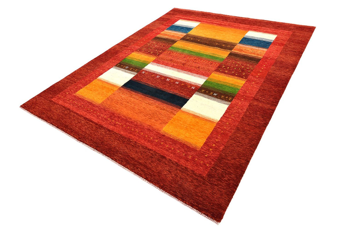 Gabbeh Teppich - Loribaft Indus - 203 x 259 cm - rot