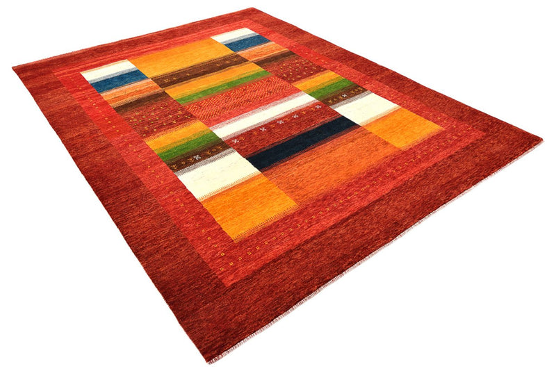 Gabbeh Teppich - Loribaft Indus - 203 x 259 cm - rot