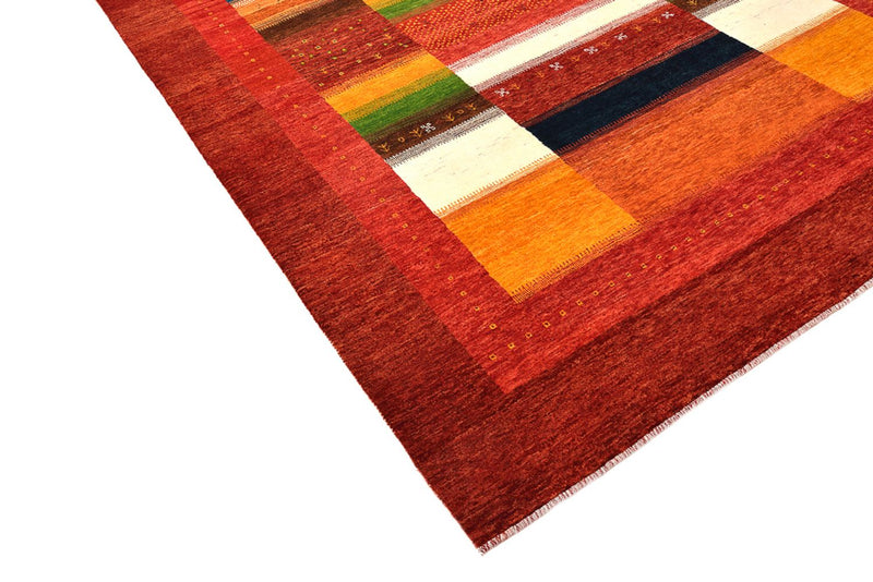Gabbeh Teppich - Loribaft Indus - 203 x 259 cm - rot