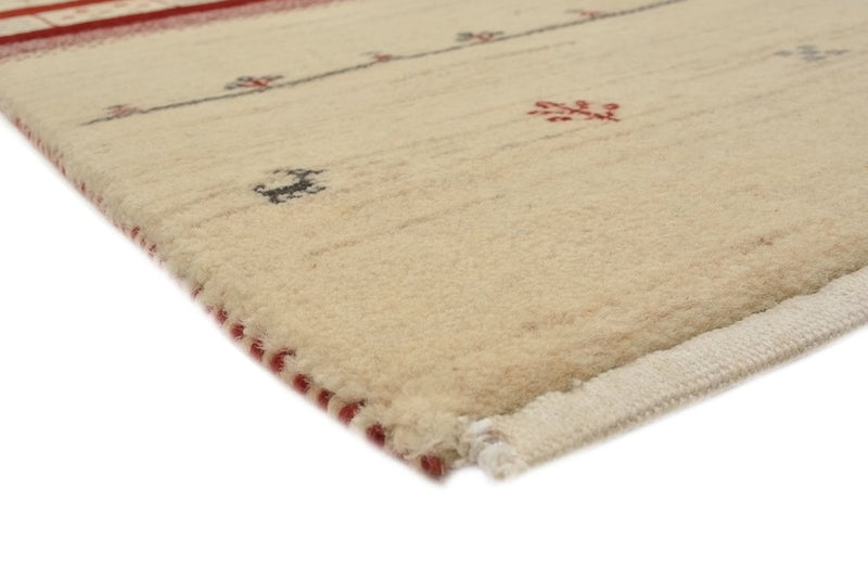 Indo Loribaft Teppich 198x297cm - Wollteppich - hellbeige