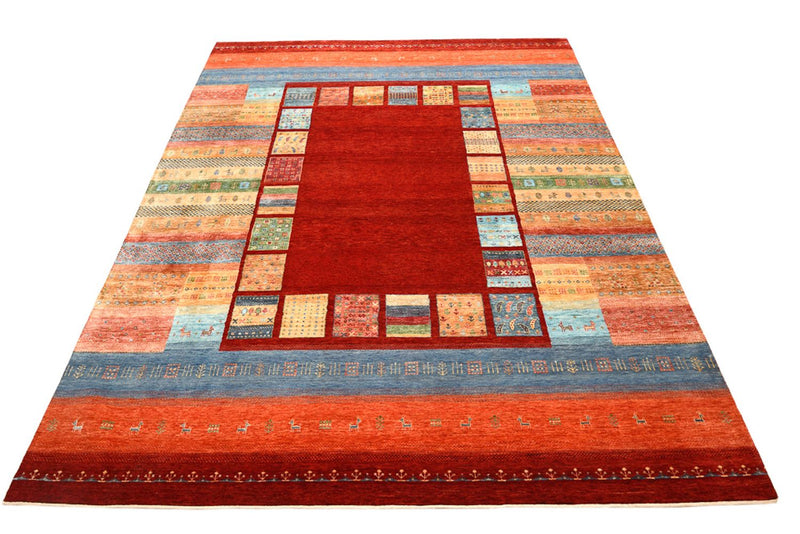 Gabbeh Teppich - Loribaft Indus - 250 x 336 cm - rot
