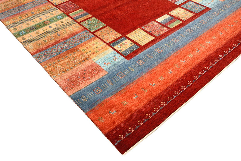 Gabbeh Teppich - Loribaft Indus - 250 x 336 cm - rot