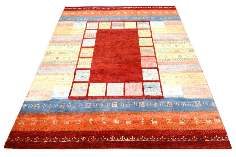 Gabbeh Teppich - Loribaft Indus - 153 x 199 cm - rot