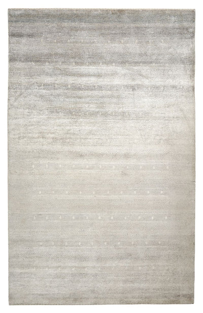 Indo Loribaft Teppich 190x300cm - Wollteppich - hellgrau