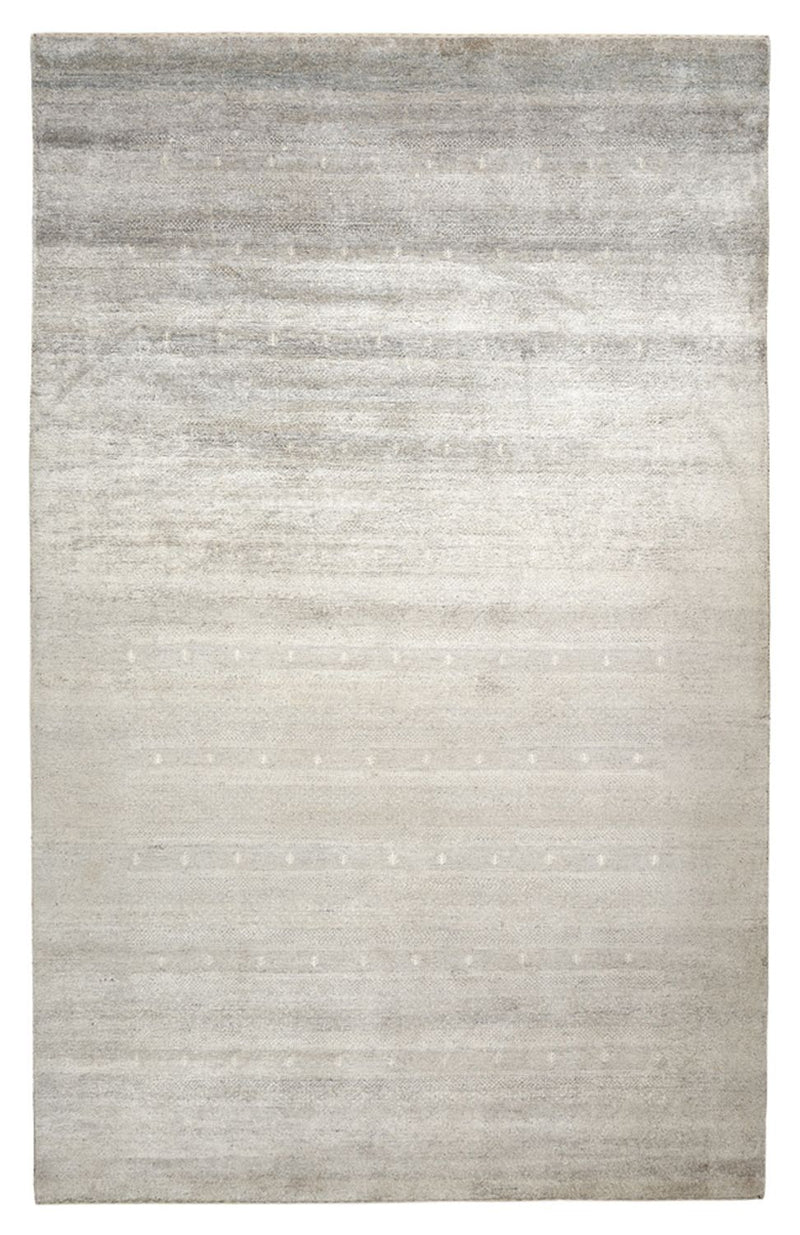 Indo Loribaft Teppich 190x300cm - Wollteppich - hellgrau