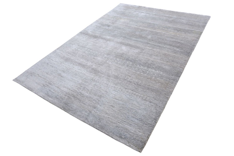 Indo Loribaft Teppich 190x300cm - Wollteppich - hellgrau