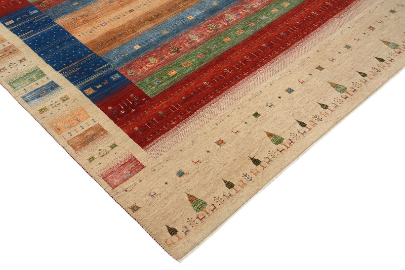 Gabbeh Teppich - Loribaft Indus - 205 x 236 cm - mehrfarbig