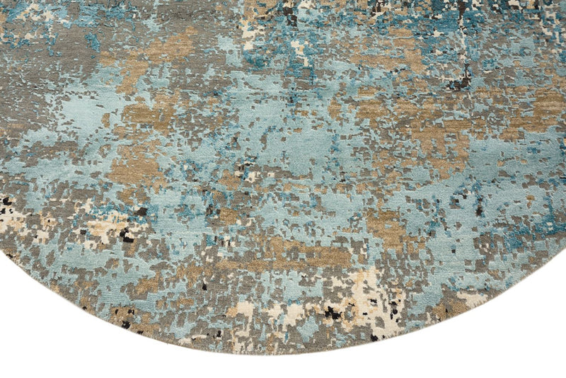 Designer Teppich 176x179cm - mehrfarbig
