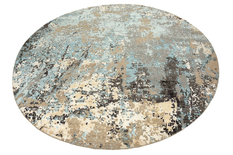 Designer Teppich 176x179cm - mehrfarbig