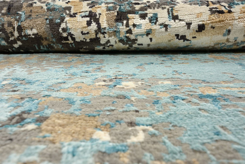 Designer Teppich 176x179cm - mehrfarbig