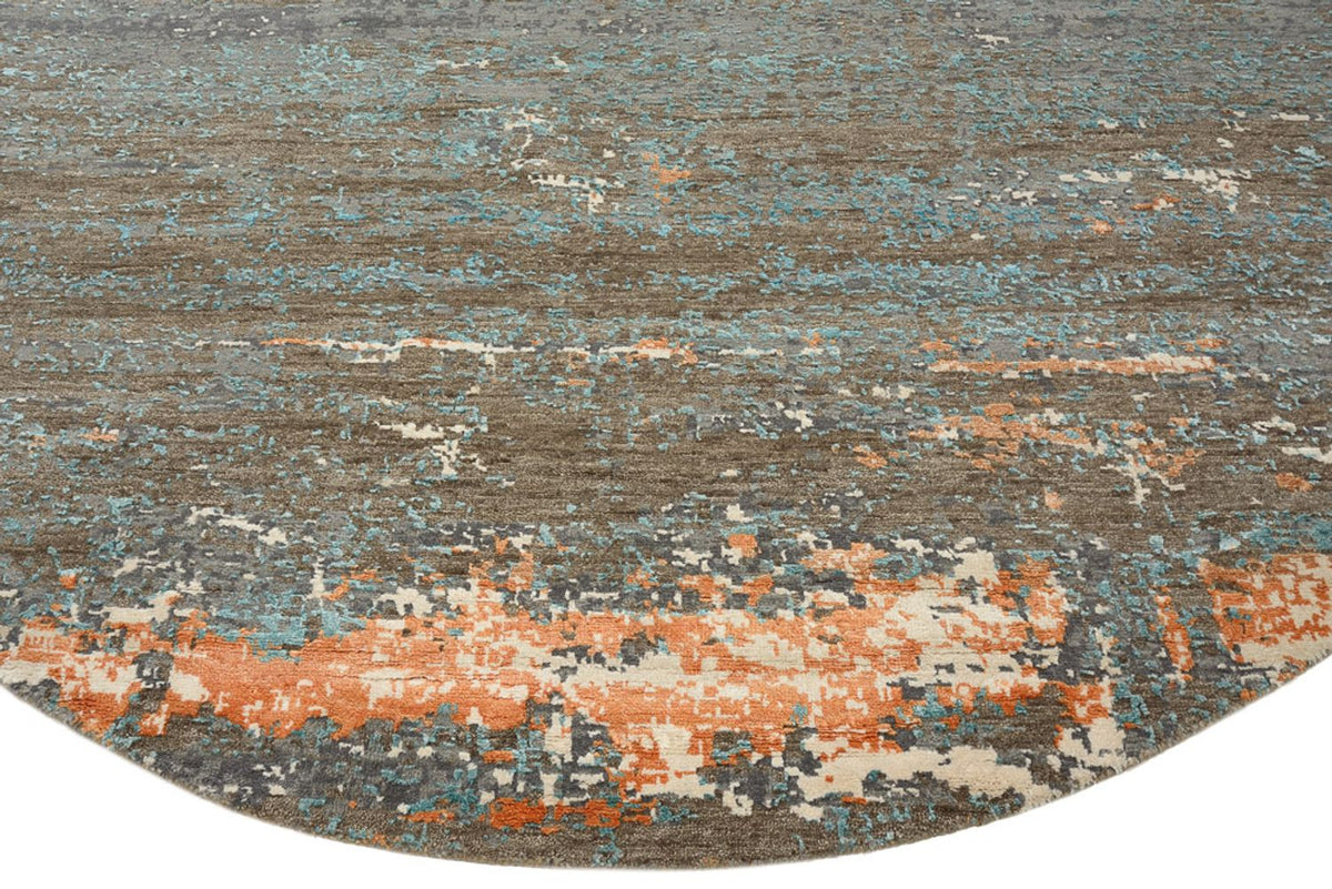 Designer Teppich - 240 x 242 cm - mehrfarbig