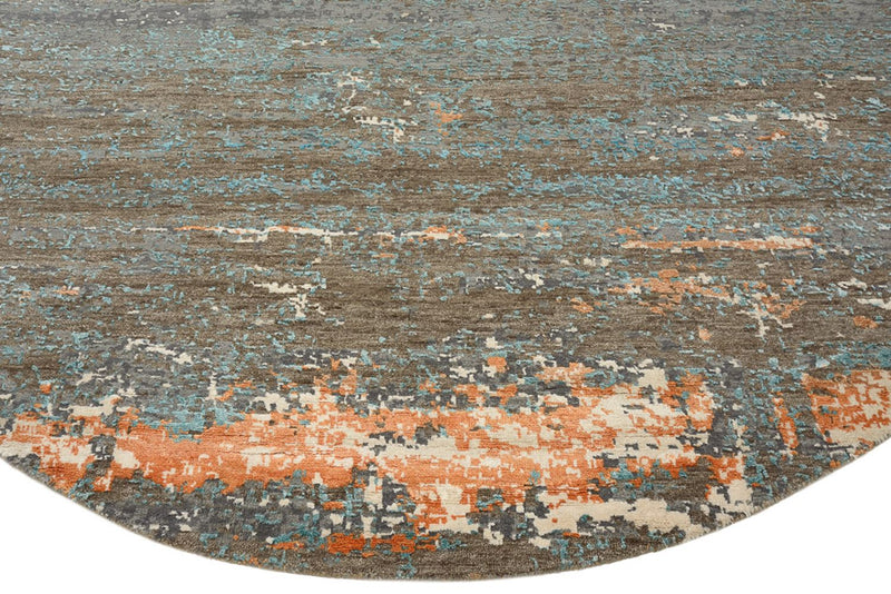 Designer Teppich - 240 x 242 cm - mehrfarbig