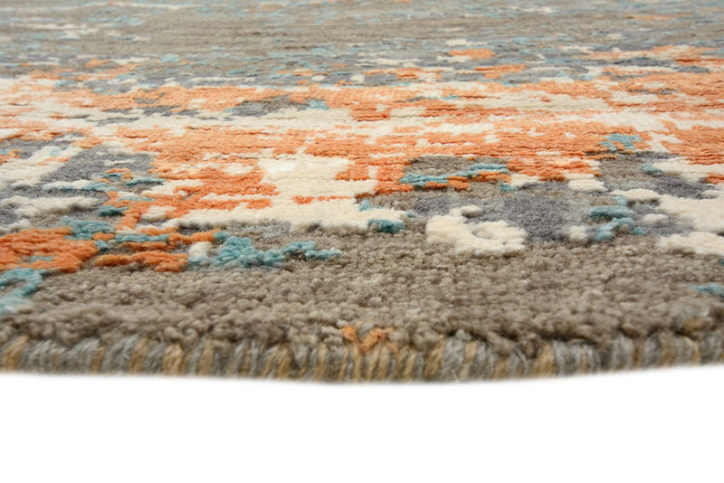 Designer Teppich - 240 x 242 cm - mehrfarbig