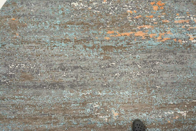 Designer Teppich - 240 x 242 cm - mehrfarbig