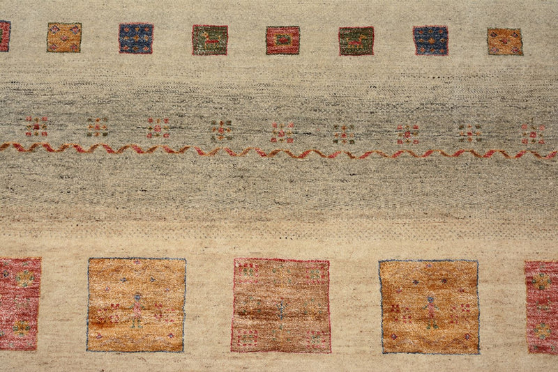 Gabbeh Teppich - Loribaft Indus quadratisch  - 249 x 253 cm - mehrfarbig