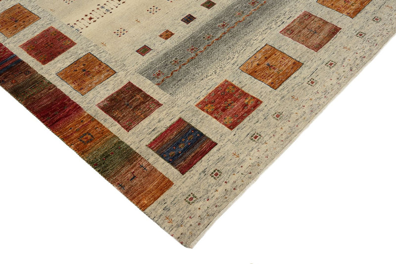 Gabbeh Teppich - Loribaft Indus quadratisch  - 196 x 201 cm - mehrfarbig