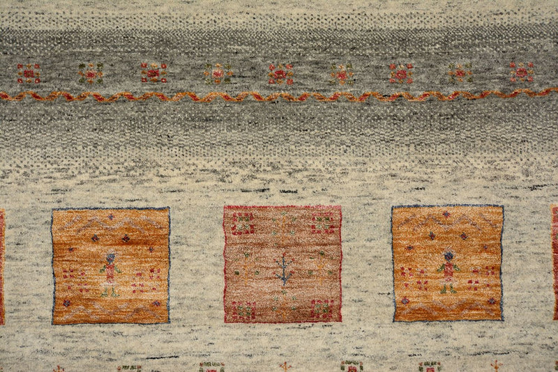 Gabbeh Teppich - Loribaft Indus quadratisch  - 196 x 201 cm - mehrfarbig