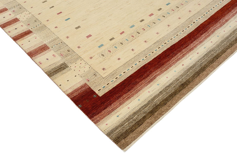 Gabbeh Teppich - Loribaft Indus - 171 x 243 cm - hellbeige