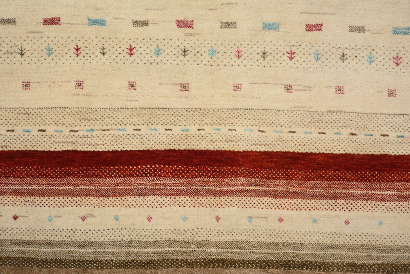 Gabbeh Teppich - Loribaft Indus - 158 x 199 cm - hellbeige
