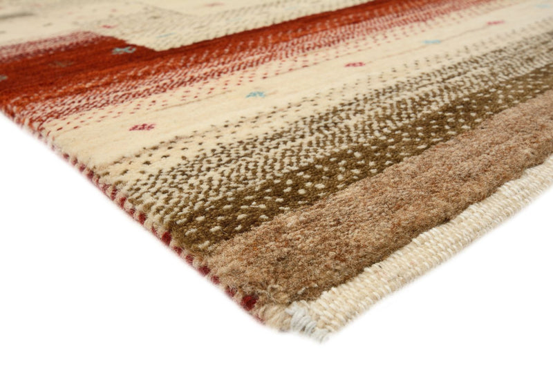 Gabbeh Teppich - Loribaft Indus - 155 x 199 cm - hellbeige