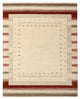 Gabbeh Teppich - Loribaft Indus - 156 x 198 cm - hellbeige