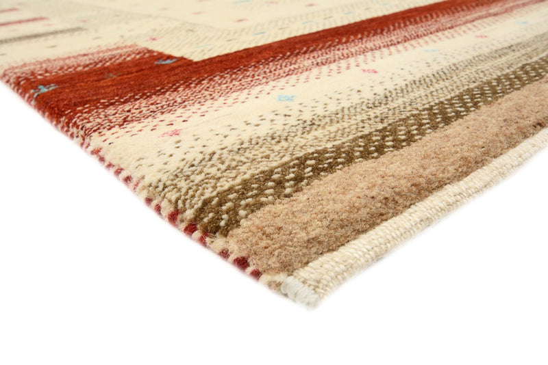 Gabbeh Teppich - Loribaft Indus - 156 x 198 cm - hellbeige