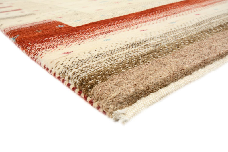 Gabbeh Teppich - Loribaft Indus - 154 x 194 cm - hellbeige