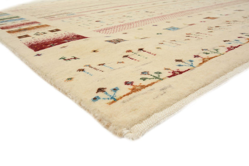 Gabbeh Teppich - Loribaft Indus - 155 x 201 cm - hellbeige
