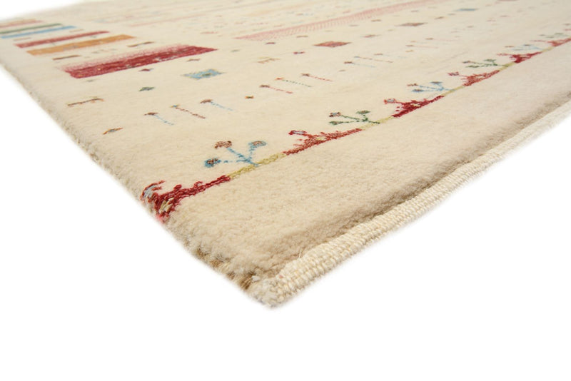 Gabbeh Teppich - Loribaft Indus - 251 x 356 cm - hellbeige