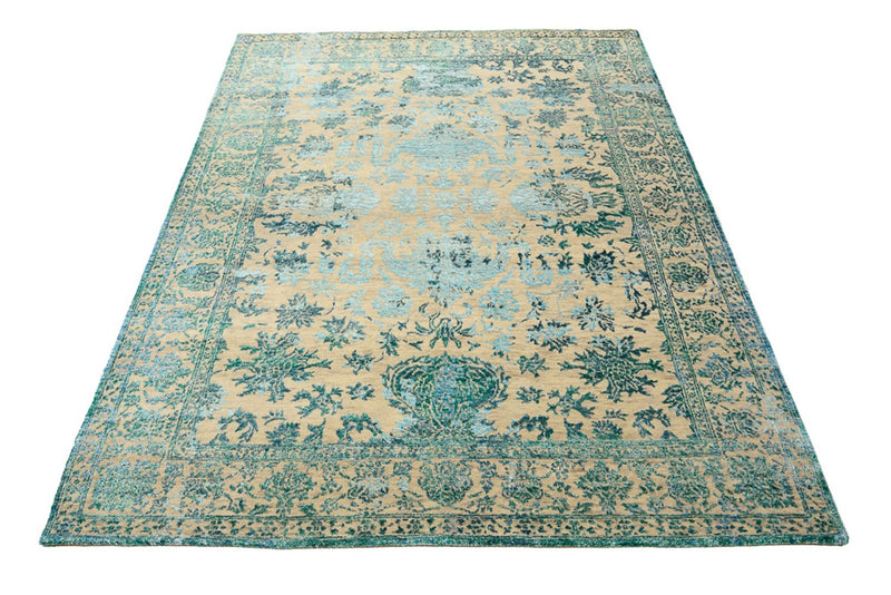 Designer Teppich - 155 x 201 cm - hellbeige