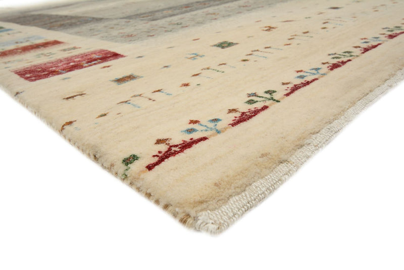 Gabbeh Teppich - Loribaft Indus - 177 x 244 cm - hellbeige