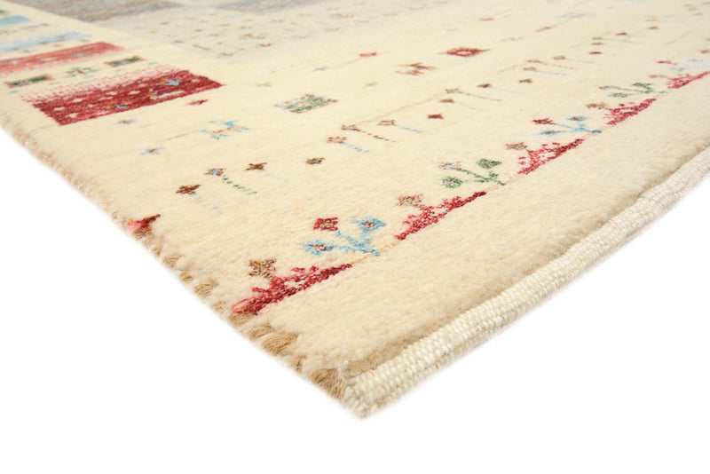 Gabbeh Teppich - Loribaft Indus - 146 x 204 cm - hellbeige