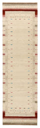 Läufer Gabbeh - Loribaft Indus - 83 x 298 cm - hellbeige