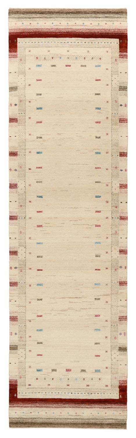 Läufer Gabbeh - Loribaft Indus - 83 x 298 cm - hellbeige