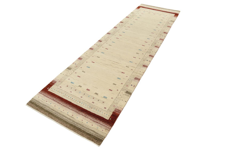Läufer Gabbeh - Loribaft Indus - 83 x 298 cm - hellbeige