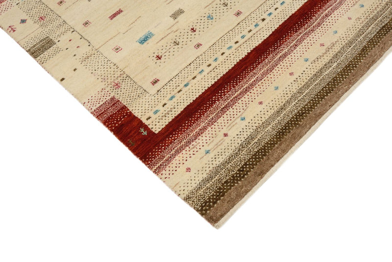 Läufer Gabbeh - Loribaft Indus - 83 x 298 cm - hellbeige