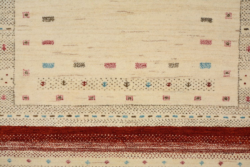 Läufer Gabbeh - Loribaft Indus - 84 x 243 cm - hellbeige