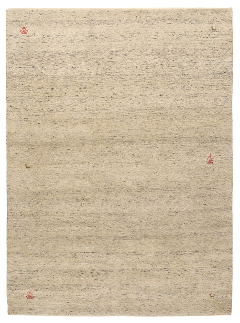 Gabbeh Teppich - Loribaft Indus - 175 x 238 cm - hellbeige
