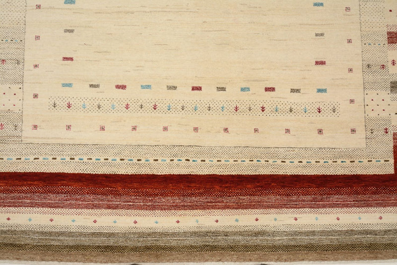 Gabbeh Teppich - Loribaft Indus - 169 x 239 cm - hellbeige