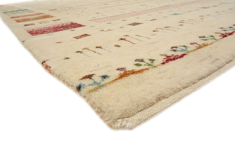 Gabbeh Teppich - Loribaft Indus - 174 x 239 cm - hellbeige