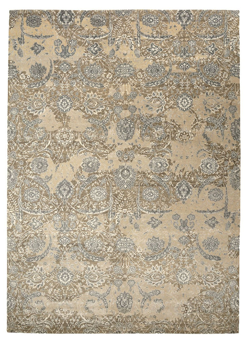 Designer Teppich - 253 x 353 cm - dunkelbeige