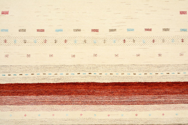 Gabbeh Teppich - Loribaft Indus - 210 x 299 cm - hellbeige